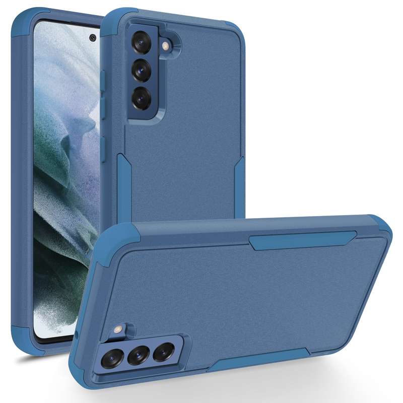 For Samsung Galaxy S21 FE TPU + PC Shockproof Protective Case(Black)