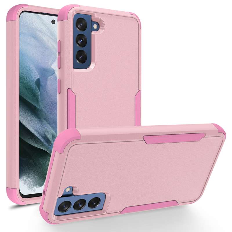 For Samsung Galaxy S21 FE TPU + PC Shockproof Protective Case(Black)