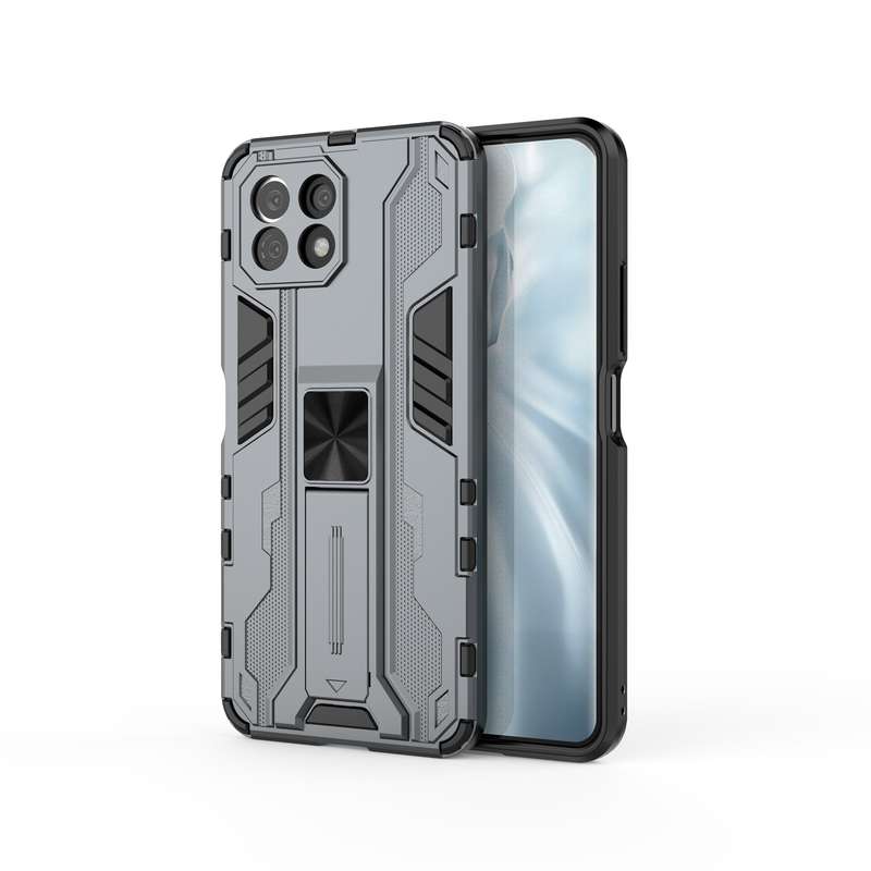 For Xiaomi Mi 11 Lite Supersonic PC + TPU Shock-proof Protective Case with Holder(Green)