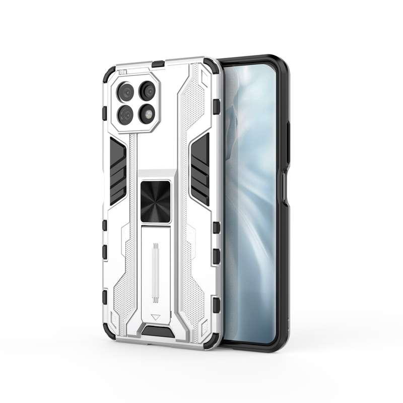 For Xiaomi Mi 11 Lite Supersonic PC + TPU Shock-proof Protective Case with Holder(Green)
