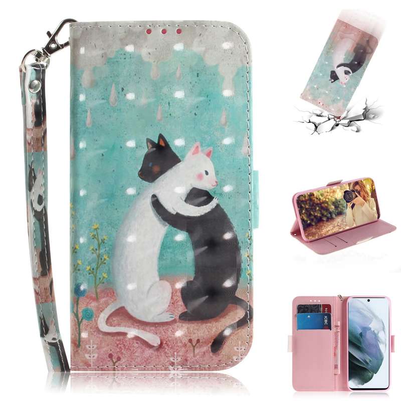 For Samsung Galaxy Z Flip3 5G Cross Pattern Slim PC Protective Case(Green)