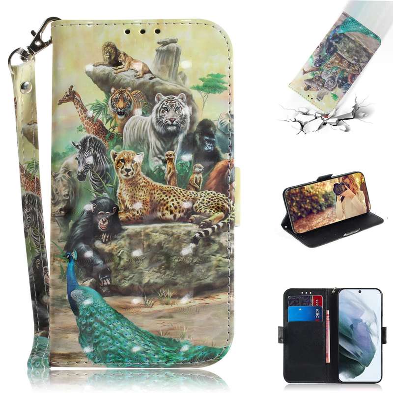 For Samsung Galaxy Z Flip3 5G Cross Pattern Slim PC Protective Case(Green)