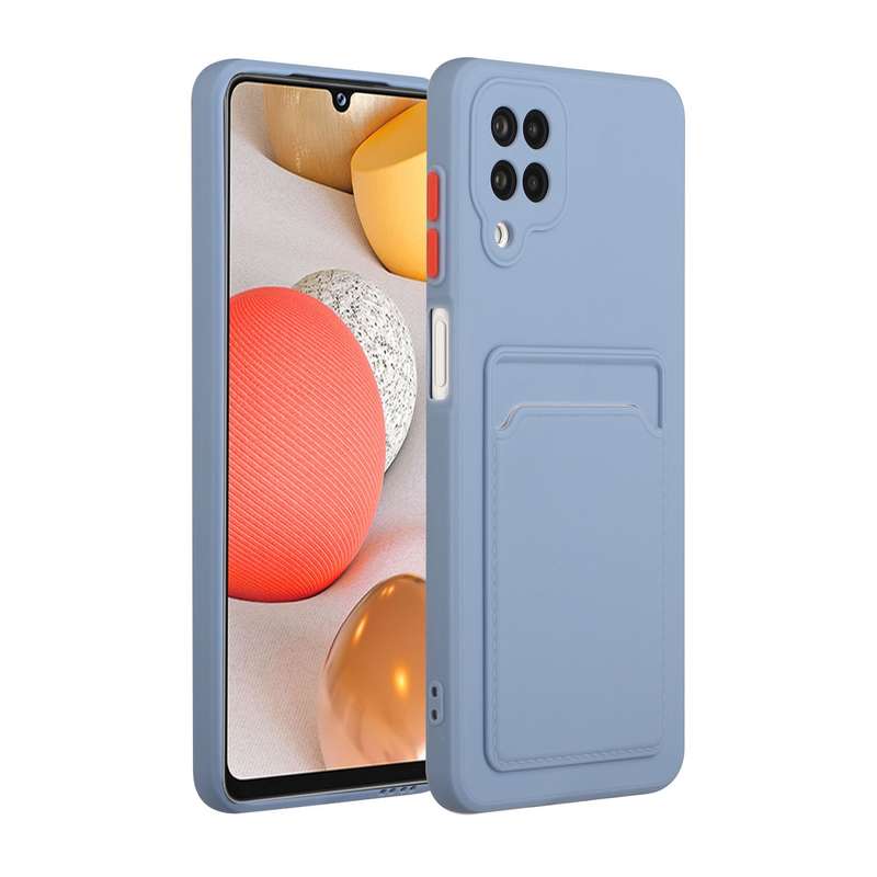 For Samsung Galaxy A12 5G Card Slot Design Shockproof TPU Protective Case(Pink)