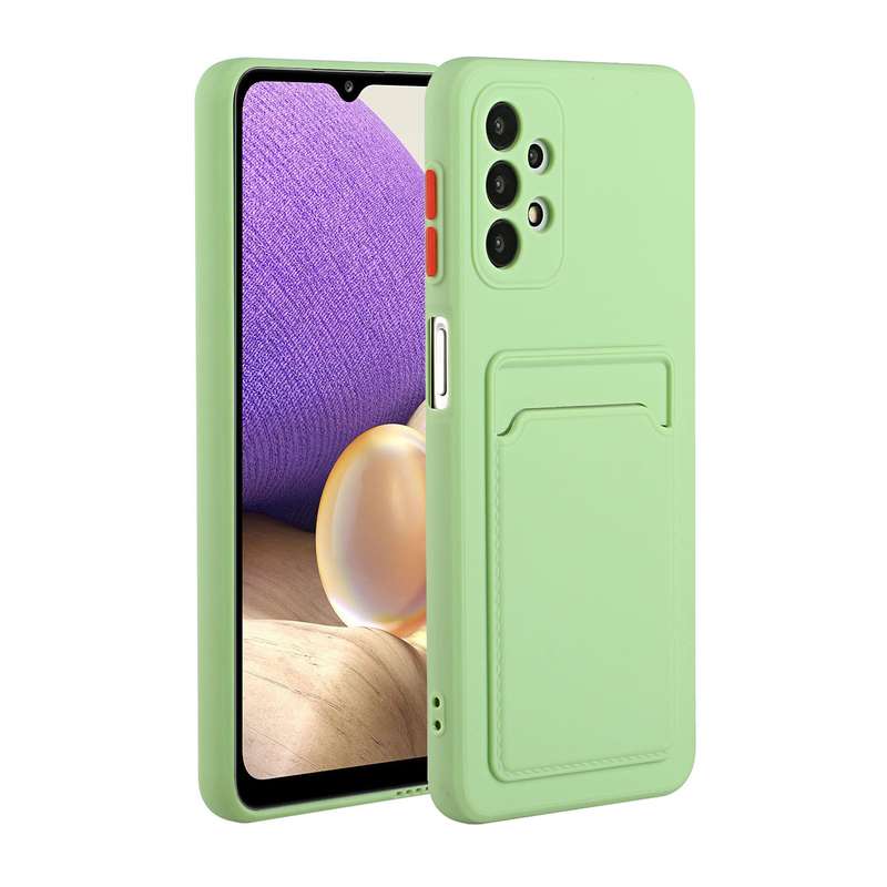 For Samsung Galaxy A72 5G / 4G Card Slot Design Shockproof TPU Protective Case(Pink)