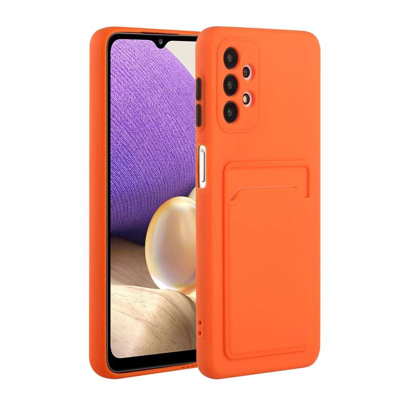 For Samsung Galaxy A72 5G / 4G Card Slot Design Shockproof TPU Protective Case(Pink)