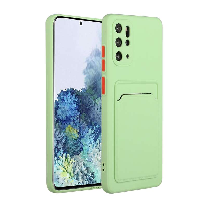 For Samsung Galaxy A71 5G Card Slot Design Shockproof TPU Protective Case(Purple)