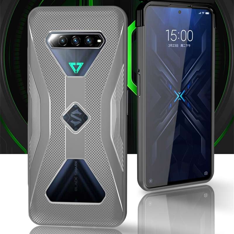 For Xiaomi Black Shark 4 TPU Cooling Gaming Phone All-inclusive Shockproof Case(Gray)