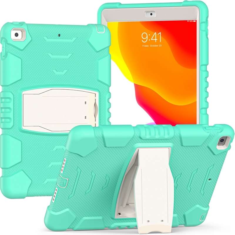 For iPad 10.2 2021 / 2020 / 2019 3-Layer Protection Screen Frame + PC + Silicone Shockproof Combinat