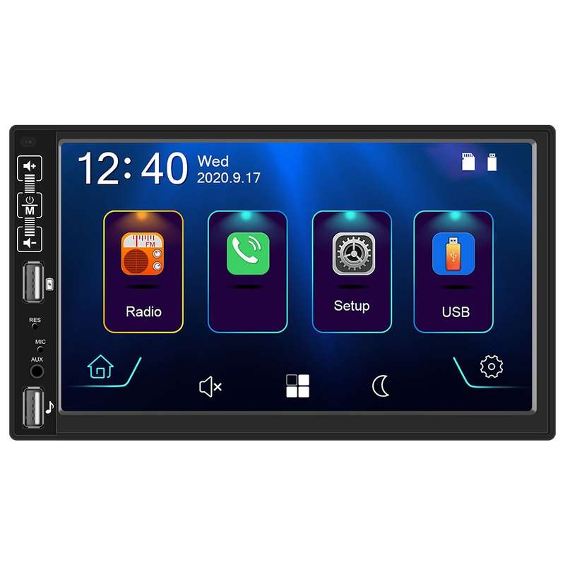 A2891 7 inch Car HD MP5 Carplay Bluetooth Music Player Reversing Image All-in-one Machine Support FM