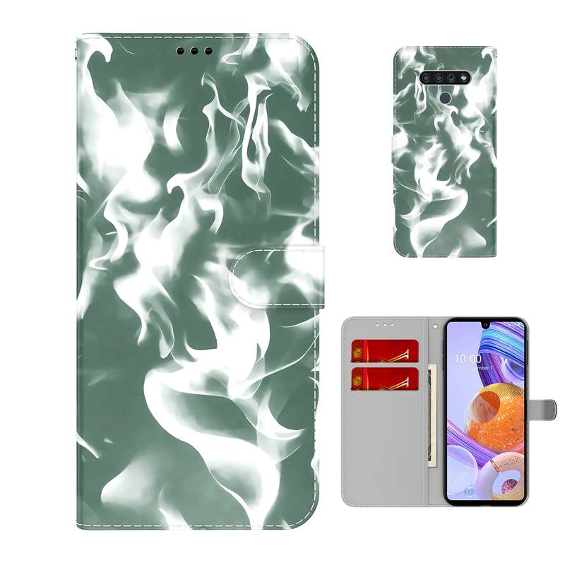 For LG Stylo 6 / K71 Cloud Fog Pattern Horizontal Flip Leather Case with Holder & Card Slot & Wallet