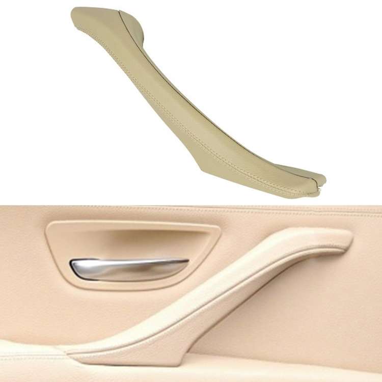 Car Leather Right Side Inner Door Handle Assembly 51417225854 for BMW 5 Series F10 / F18 2011-2017(B