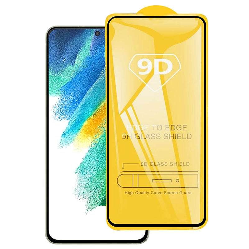 For Samsung Galaxy S21 FE 5G 9D Full Glue Full Screen Tempered Glass Film