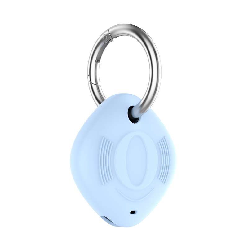 Location Tracker Anti-lost Portable Silicone Protective Case for Samsung Galaxy Smart Tag(Black)