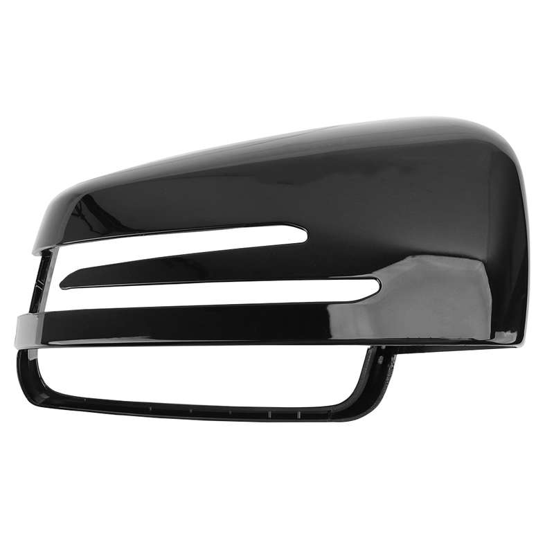Car Reversing Rearview Mirror Housing for Mercedes-Benz W204 / W212, Style:Right Side(Bright Black)