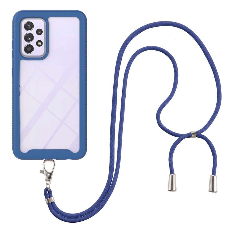 For Samsung Galaxy A32 5G Starry Sky Solid Color Series Shockproof PC + TPU Protective Case with Nec