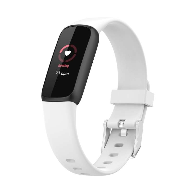 For Fitbit Luxe Silicone Watch Band, Size:S(Pink)