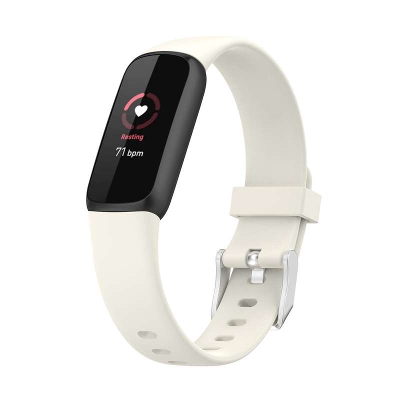 For Fitbit Luxe Silicone Watch Band, Size:S(Pink)