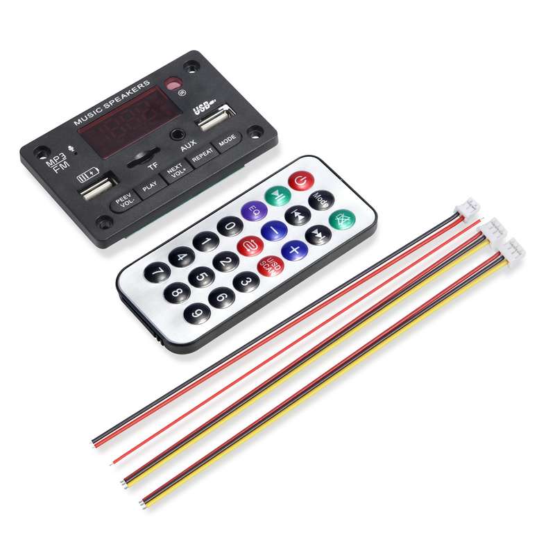 JX-810BT Car 12V Audio MP3 Player Decoder Board FM Radio USB, with Bluetooth / Remote Control / Reco