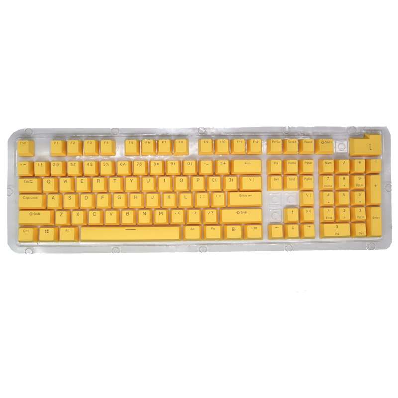 HXSJ P9 104 Keys PBT Color Mechanical Keyboard Keycaps(Light Blue)