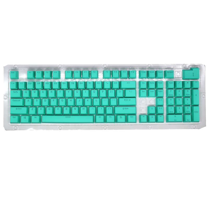 HXSJ P9 104 Keys PBT Color Mechanical Keyboard Keycaps(Light Blue)
