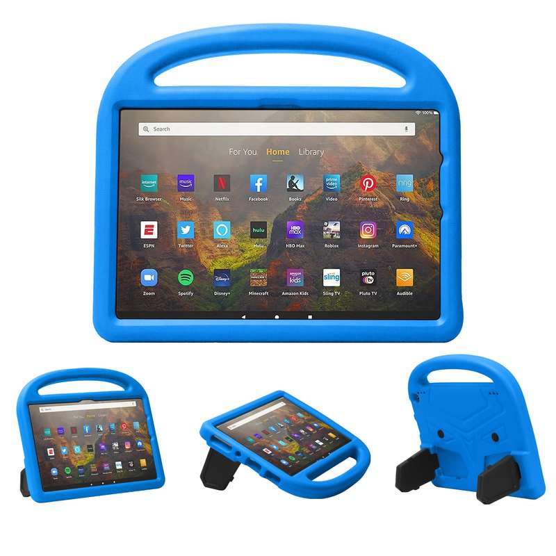 For Amazon Kindle Fire HD 10 2021 Sparrow Style EVA Material Children Shockproof Protective Case(Blu