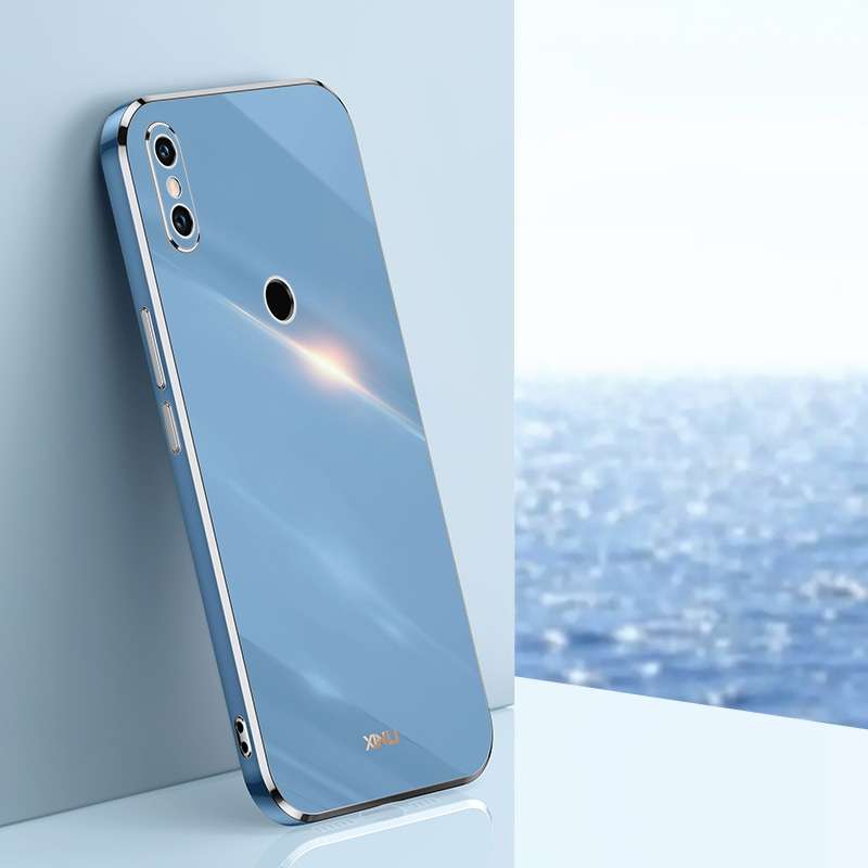 For Xiaomi Mi 11 Lite XINLI Straight Edge 6D Electroplate TPU Phone Case(Celestial Blue)