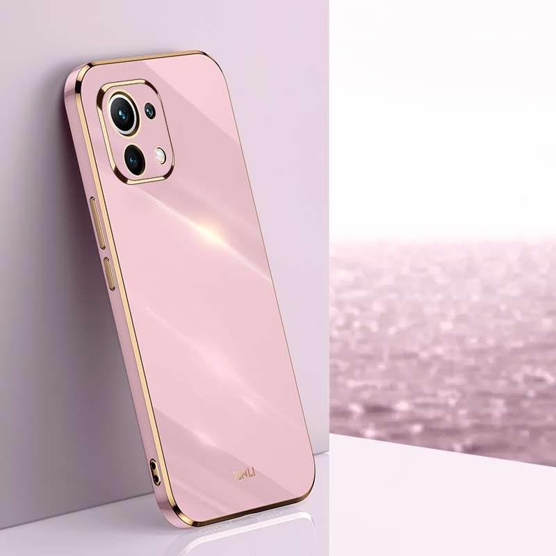 For Xiaomi Mi 11 Lite XINLI Straight Edge 6D Electroplate TPU Phone Case(Celestial Blue)