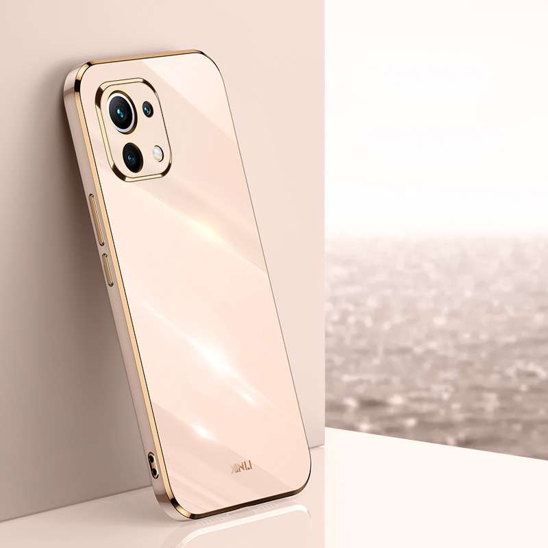 For Xiaomi Mi 11 Lite XINLI Straight Edge 6D Electroplate TPU Phone Case(Celestial Blue)