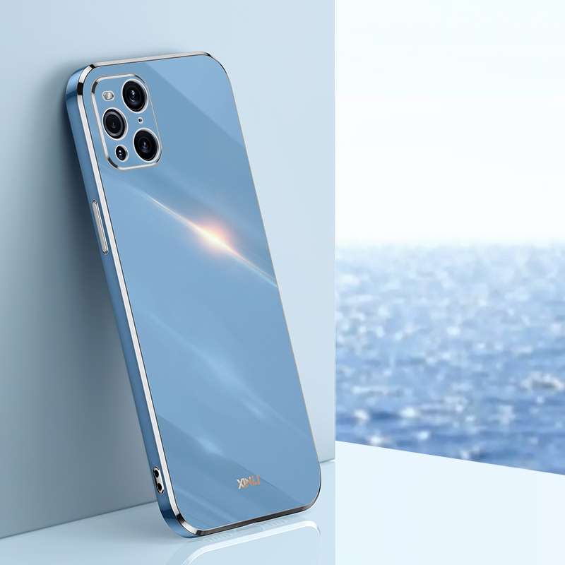 For OPPO Find X3 Pro XINLI Straight Edge 6D Electroplate TPU Phone Case(Mint Green)