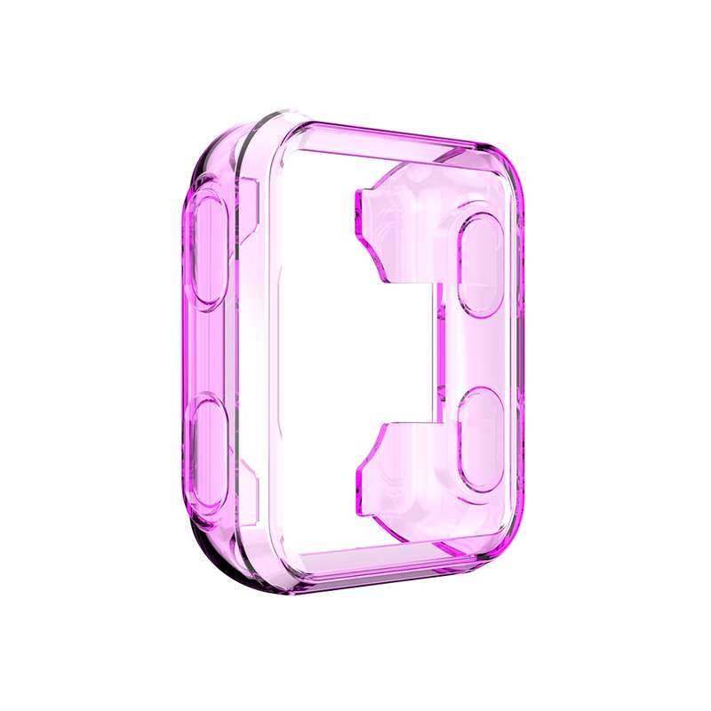 For Garmin Forerunner 35 / 30 TPU Half-pack Candy Color Protective Case(Transparent Orange)