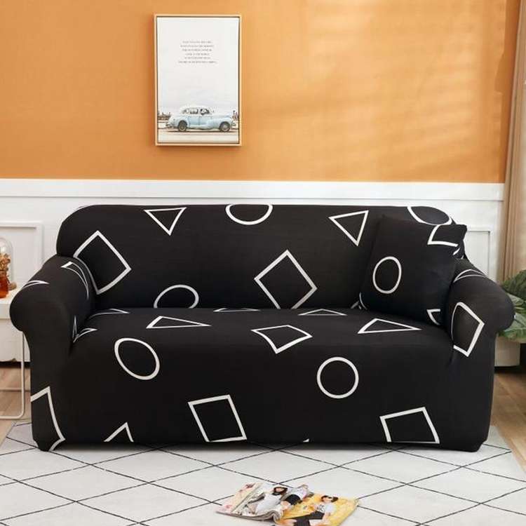 Double Seat Living Room Four Seasons Elastic Full Coverage Non-slip Sofa Cover, Size: 145 x 185cm(Sn