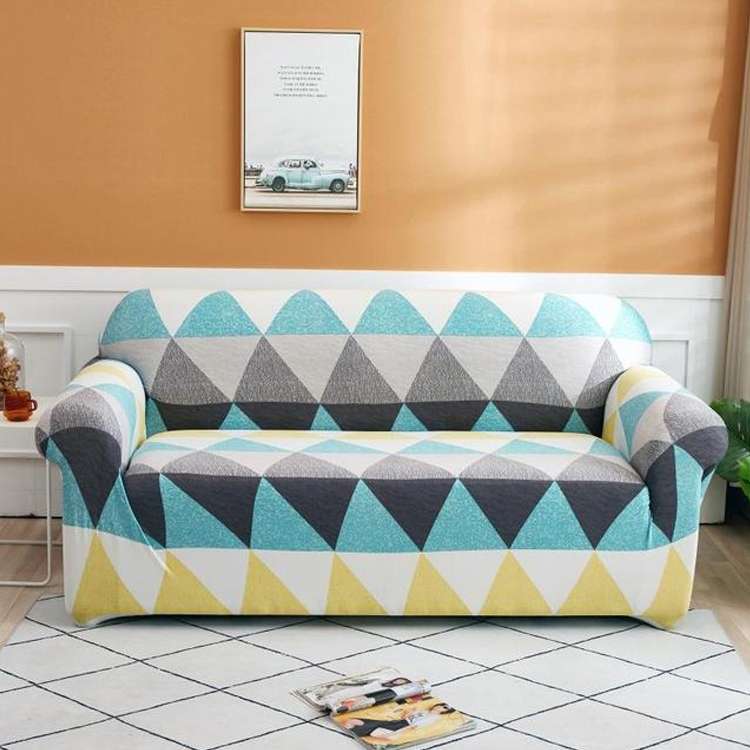 Double Seat Living Room Four Seasons Elastic Full Coverage Non-slip Sofa Cover, Size: 145 x 185cm(Sn