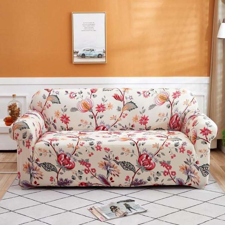 Double Seat Living Room Four Seasons Elastic Full Coverage Non-slip Sofa Cover, Size: 145 x 185cm(Sn