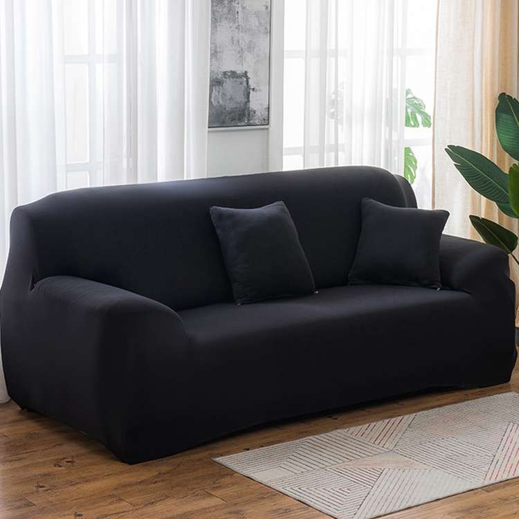 145-185cm Four Seasons Solid Color Elastic Full Coverage Non-slip Sofa Cover(Cypress Green)