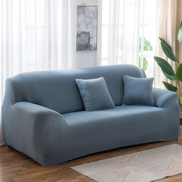 145-185cm Four Seasons Solid Color Elastic Full Coverage Non-slip Sofa Cover(Cypress Green)