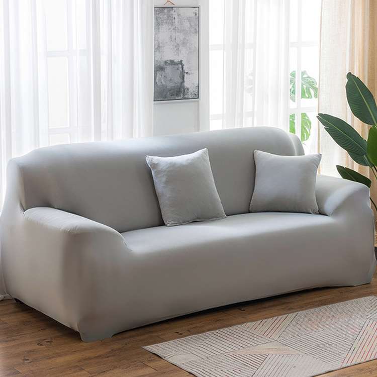 145-185cm Four Seasons Solid Color Elastic Full Coverage Non-slip Sofa Cover(Cypress Green)