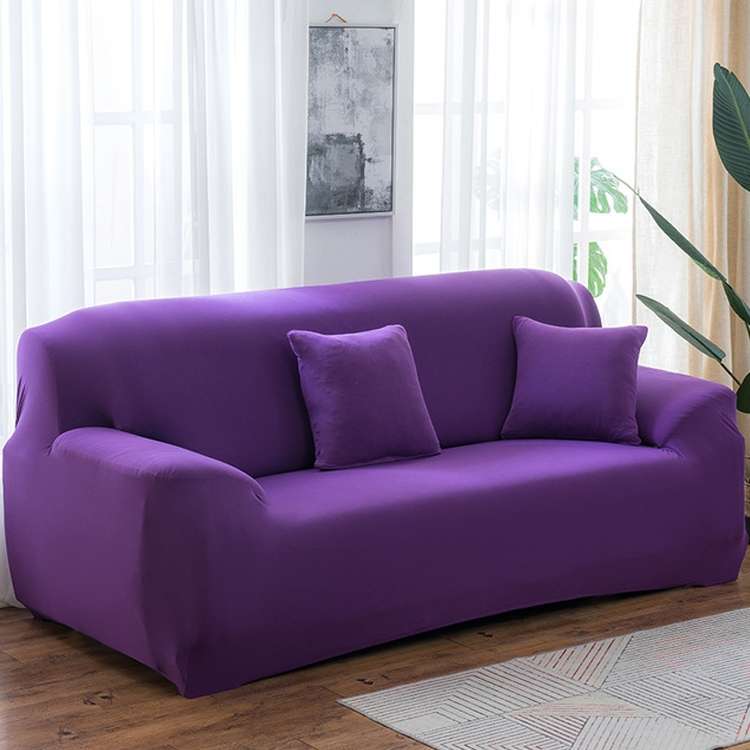 145-185cm Four Seasons Solid Color Elastic Full Coverage Non-slip Sofa Cover(Cypress Green)