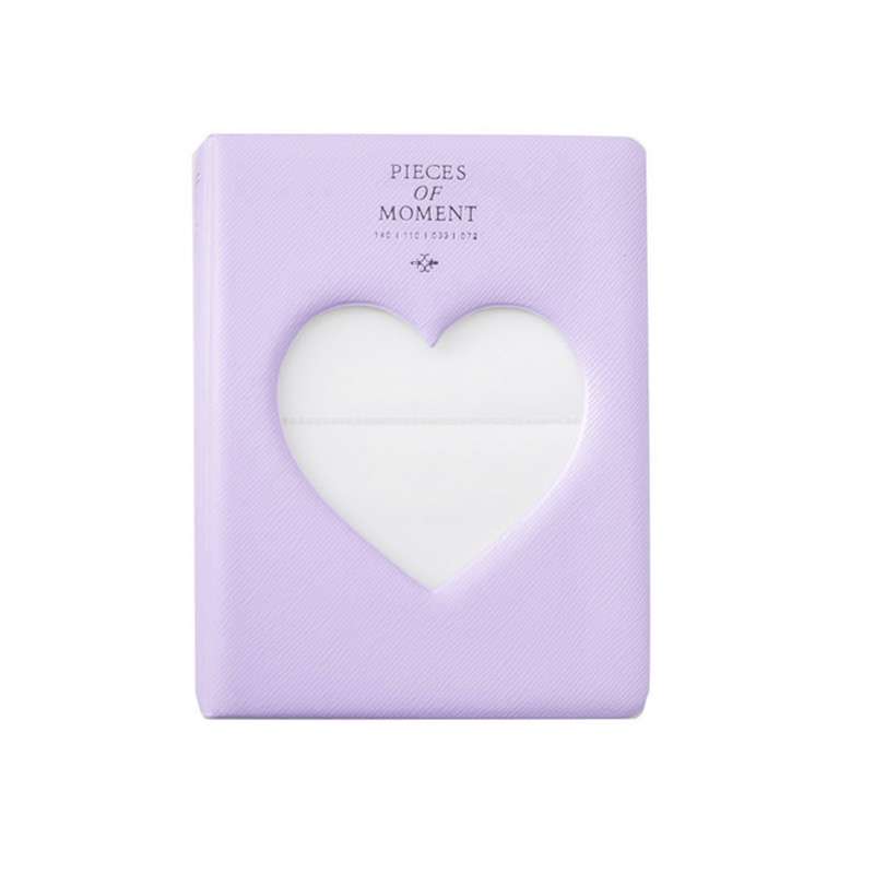 Hollow Heart 64 Pockets Photo Book Album Name Card Holder for Fujifilm Instax Mini 8 /7s /70 /25 /50
