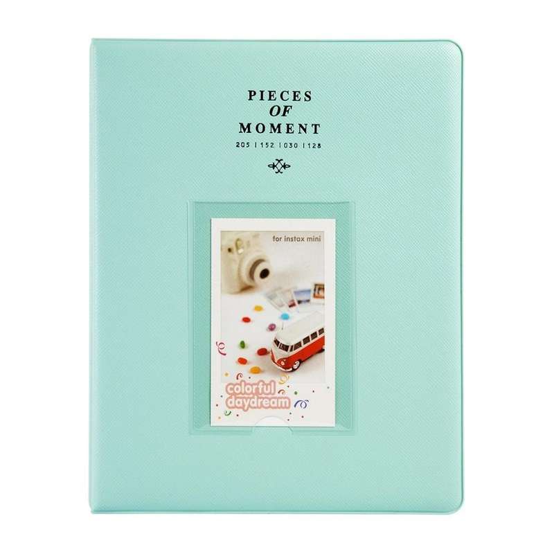 128 Pockets Photo Book Album Name Card Holder for Fujifilm Instax Mini 8 /7s /70 /25 /50s /90(Sky Bl