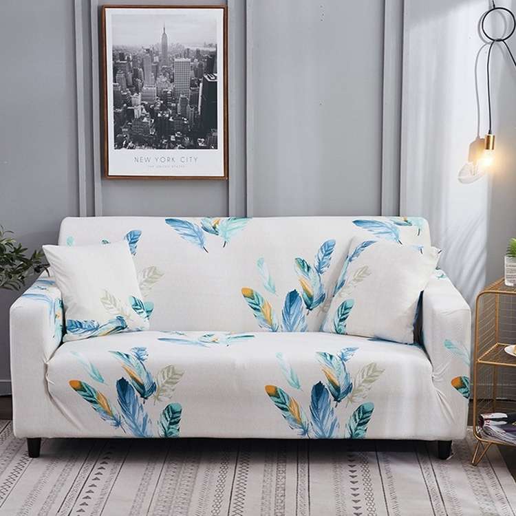 Corduroy Lazy Bean Bag Chair Sofa Cover, Size:85x110cm(Dark Green)