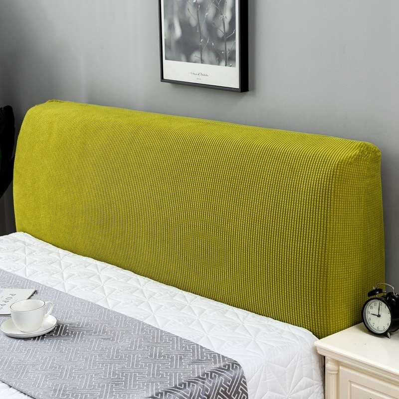 Polar Fleece Elastic Full Covered Headboard Dust Cover, Size:120cm(Blue)
