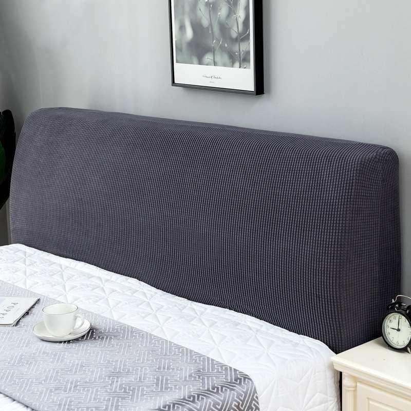 Polar Fleece Elastic Full Covered Headboard Dust Cover, Size:120cm(Blue)