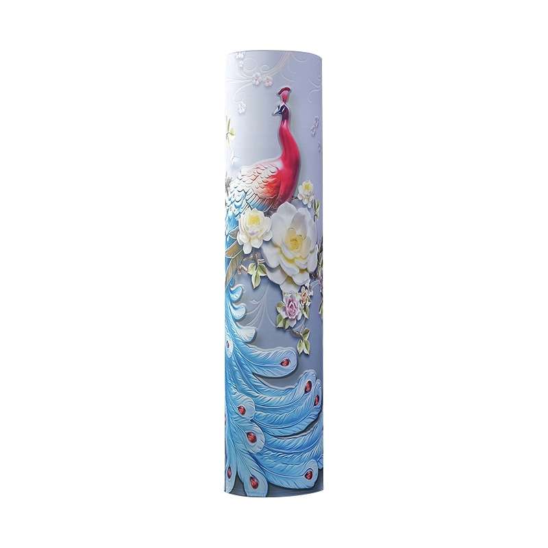 Elastic Cloth Cabinet Type Air Conditioner Dust Cover, Size:180 x 40cm(Peacock)