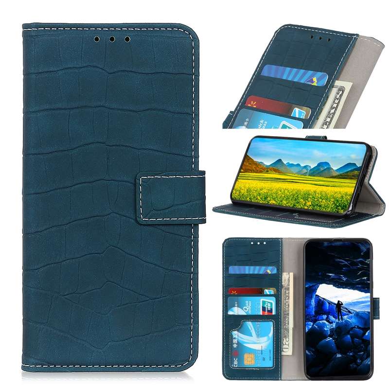 For Xiaomi Redmi 10 / Redmi Note 11 4G Magnetic Crocodile Texture Horizontal Flip Leather Case with
