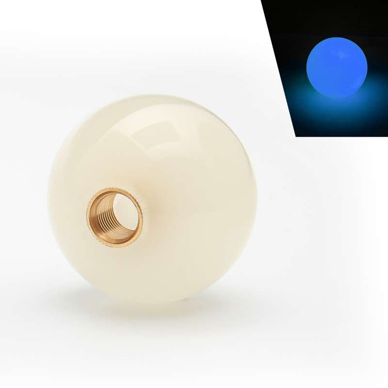 SK-1042 Universal Car Round Luminous Shift Knob with Adapters(Blue)