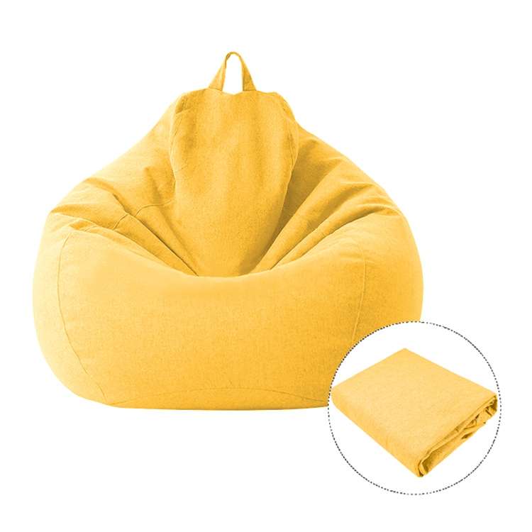 Lazy Sofa Bean Bag Chair Fabric Cover, Size:100 x 120cm(Purple)