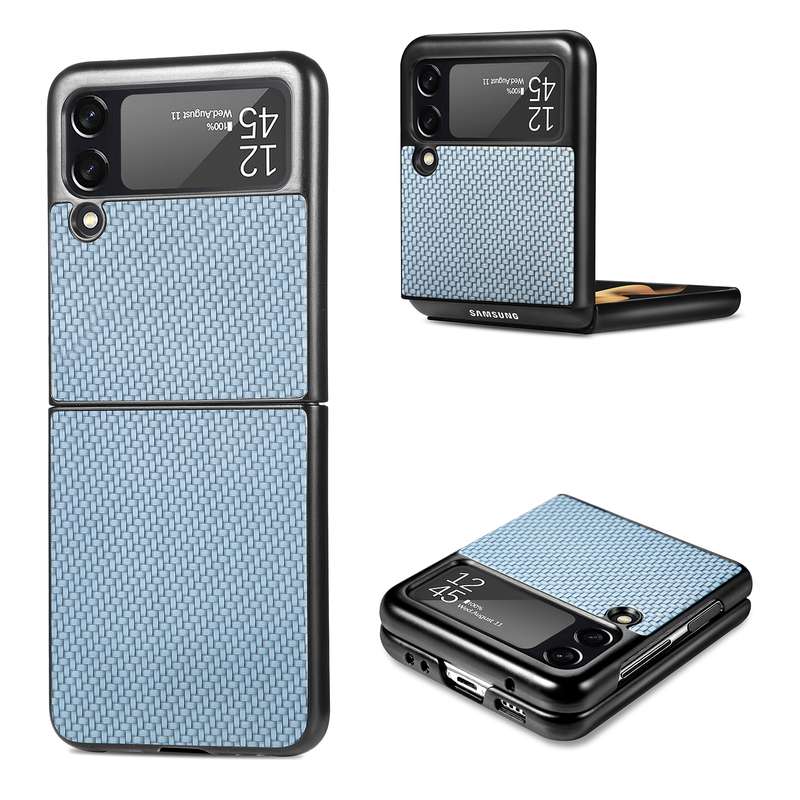 For Samsung Galaxy Z Fold3 5G Cross Pattern Slim PC Protective Case(Green)