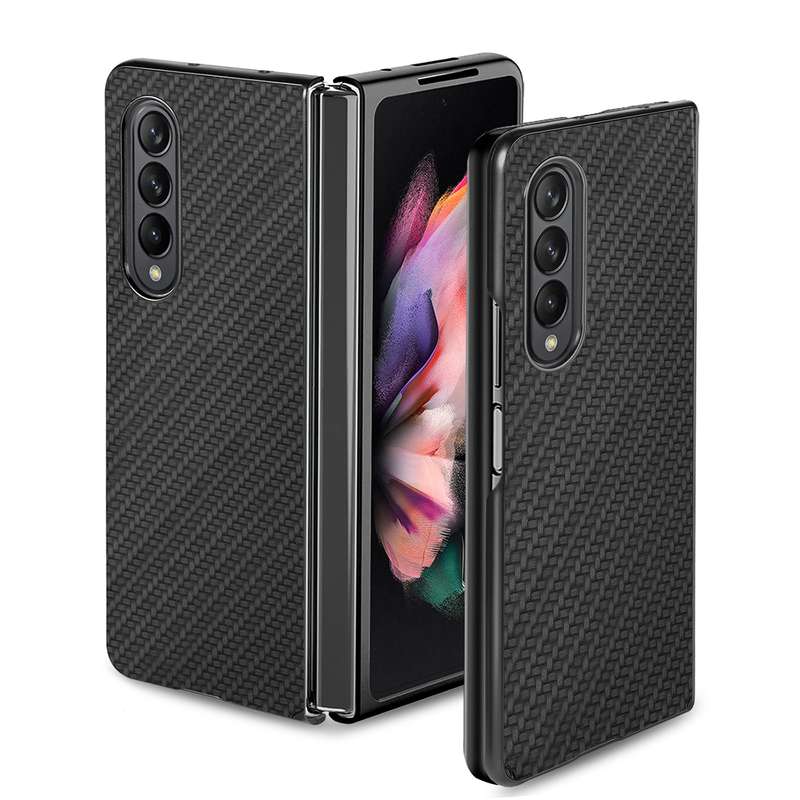 For Samsung Galaxy Z Fold3 5G Cross Pattern Slim PC Protective Case(Green)
