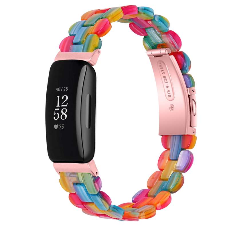 For Fitbit Inspire 2 / Inspire Oval Resin Watch Band(Pearl White)