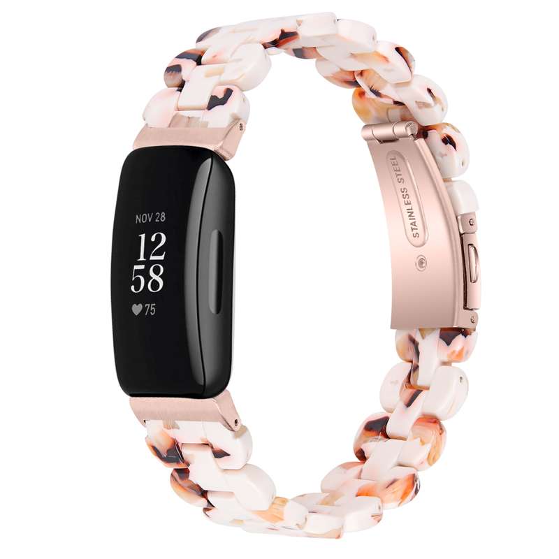 For Fitbit Inspire 2 / Inspire Oval Resin Watch Band(Pearl White)